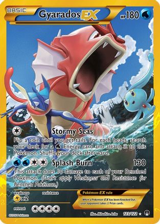 Gyarados EX (Secret) 123  - Holofoil XY  BREAKpoint - Secret Rare