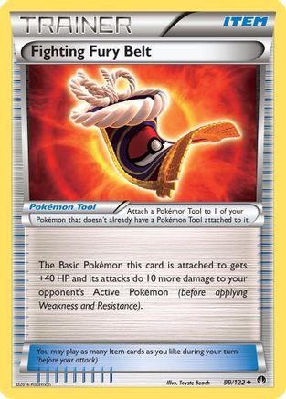 Fighting Fury Belt 099  XY  BREAKpoint - Uncommon