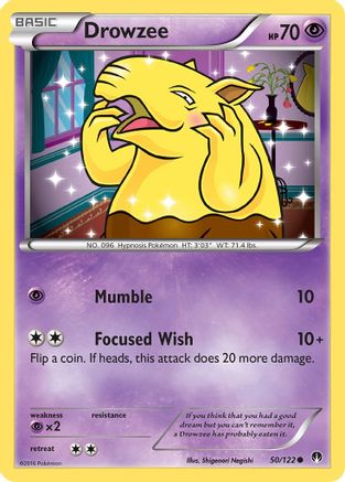 Drowzee 050  - Reverse Holofoil XY  BREAKpoint - Common
