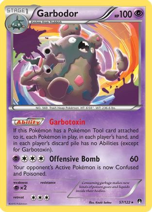Garbodor 057  - Reverse Holofoil XY  BREAKpoint - Holo Rare