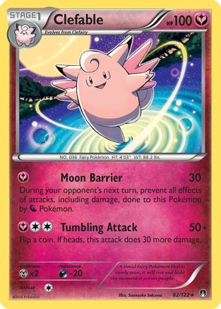 Clefable 082  - Reverse Holofoil XY  BREAKpoint - Rare
