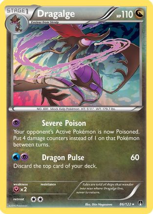 Dragalge 086  - Reverse Holofoil XY  BREAKpoint - Holo Rare