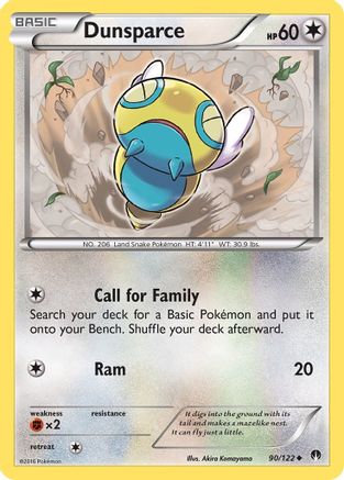 Dunsparce 090  XY  BREAKpoint - Uncommon