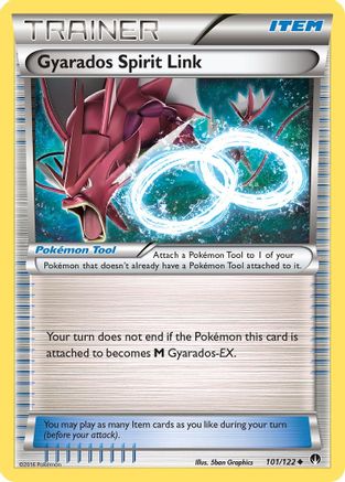 Gyarados Spirit Link 101  - Reverse Holofoil XY  BREAKpoint - Uncommon
