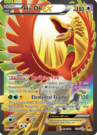 Ho-Oh EX (Full Art) 121  - Holofoil XY  BREAKpoint - Ultra Rare