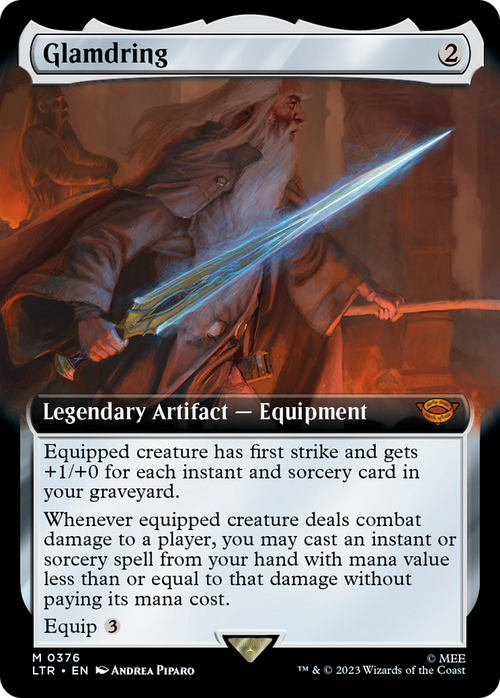Glamdring (Extended Art) (LTR-376) - The Lord of the Rings: Tales of Middle-earth: (Extended Art) Foil