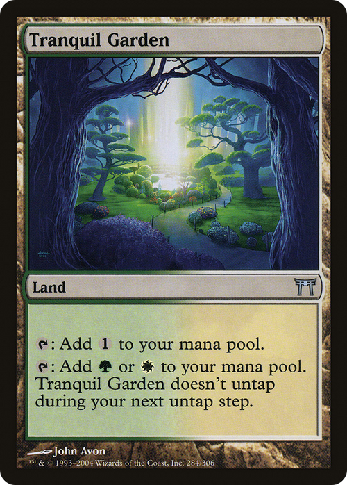 Tranquil Garden (CHK-284) - Champions of Kamigawa Foil