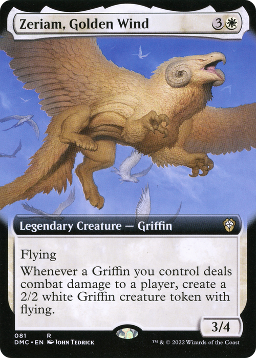 Zeriam, Golden Wind (Extended Art) (DMC-081) - Dominaria United Commander: (Extended Art)