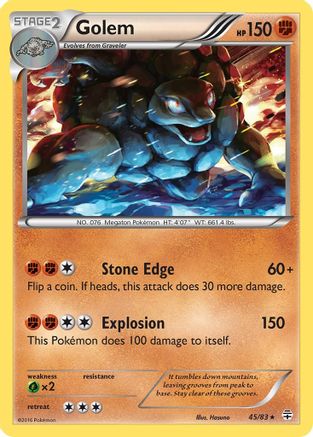 Golem/83  - Holofoil Generations - Holo Rare