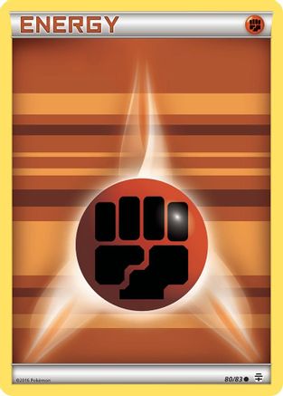 Fighting Energy 080  - Reverse Holofoil Generations - Common