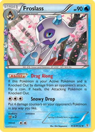 Froslass RC8  - Holofoil Generations Radiant Collection - Uncommon