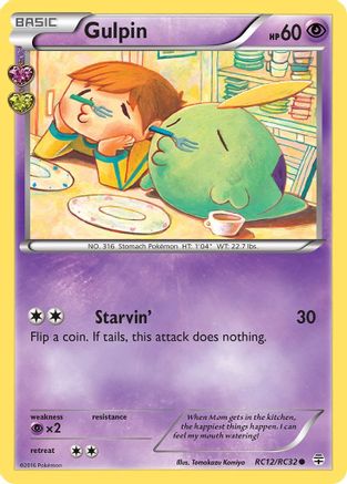 Gulpin RC12  Generations Radiant Collection - Common