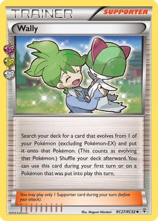 Wally RC27/RC32  - Holofoil Generations Radiant Collection - Uncommon