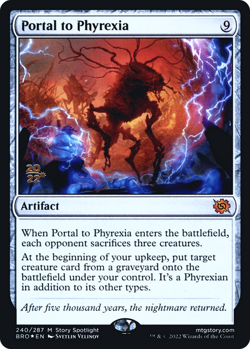 Portal to Phyrexia (PRE-240) - The Brothers' War Promos Foil