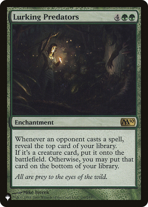 Lurking Predators (LIST-190/249) - The List