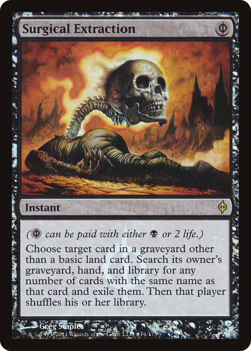 Surgical Extraction (BABP-74★) - New Phyrexia Promos Foil