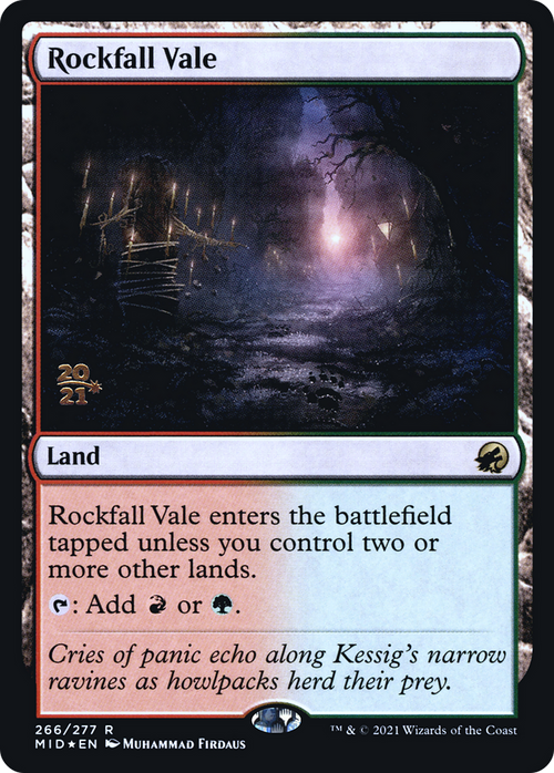 Rockfall Vale (PRE-266S) - Innistrad: Midnight Hunt Promos Foil