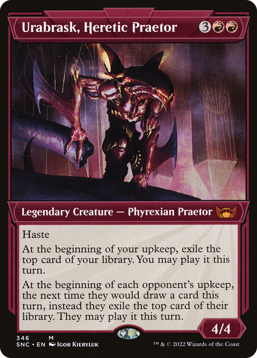 Urabrask, Heretic Praetor (Showcase) (SNC-346) - Streets of New Capenna: (Showcase)