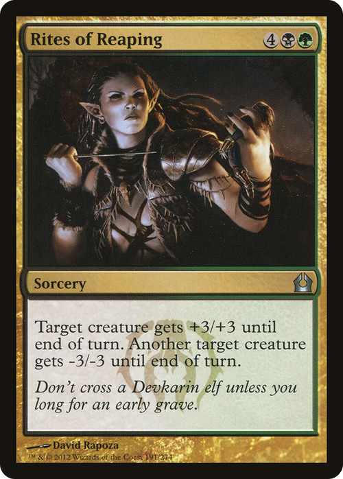 Rites of Reaping (RTR-191) - Return to Ravnica