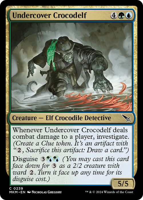 Undercover Crocodelf (b) (MKM-239) - Murders at Karlov Manor Foil