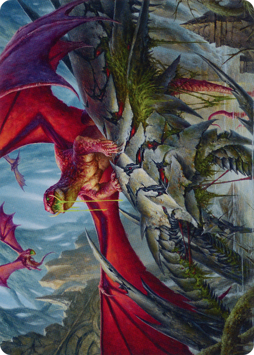 Hoarding Broodlord // Hoarding Broodlord (AMOM-023) - March of the Machine Art Series (Borderless)