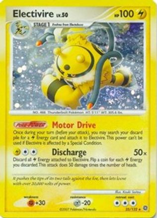 Electivire - 25/132 (DP Secret Wonders)/132  - Holofoil Deck Exclusives - Holo Rare