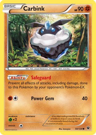 Carbink (50) (50) 050  - Reverse Holofoil XY  Fates Collide - Common