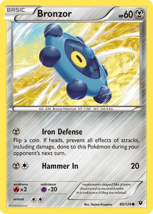 Bronzor 060  XY  Fates Collide - Common