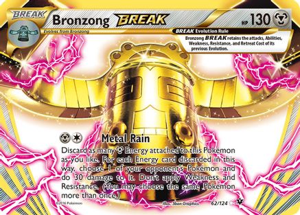 Bronzong BREAK 062  - Holofoil XY  Fates Collide - Rare BREAK