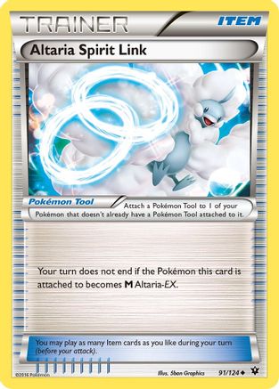 Altaria Spirit Link 091  - Reverse Holofoil XY  Fates Collide - Uncommon