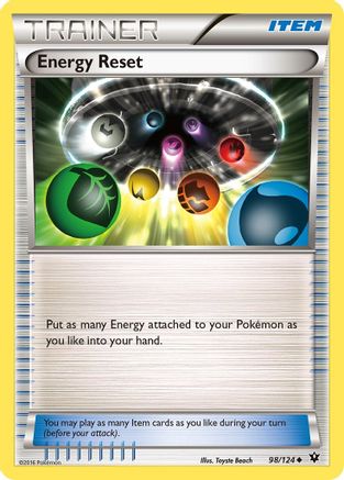 Energy Reset 098/124  XY  Fates Collide - Uncommon