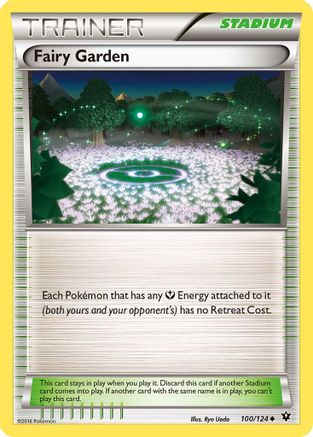 Fairy Garden 100  - Reverse Holofoil XY  Fates Collide - Uncommon