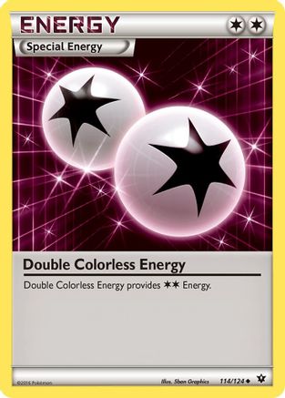 Double Colorless Energy 114  XY  Fates Collide - Uncommon