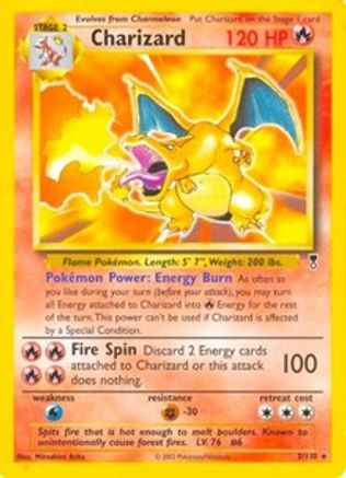 Charizard - 3/110 (WotC Legendary Collection)/110  Deck Exclusives - Rare