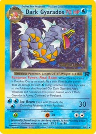 Dark Gyarados (Prerelease) 008  - Holofoil WoTC Promo - Promo