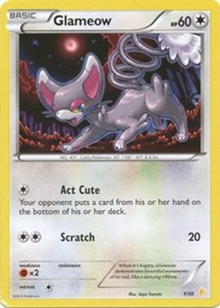 Glameow (27)  XY Trainer Kit Pikachu Libre & Suicune - Common