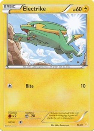 Electrike (11)  XY Trainer Kit Pikachu Libre & Suicune - Common