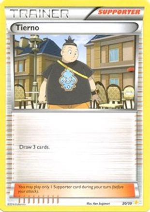 Tierno (20 - Pikachu Libre Deck)/30  XY Trainer Kit Pikachu Libre & Suicune - Common