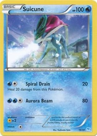 Suicune (14 - Non-Holo)/30  XY Trainer Kit Pikachu Libre & Suicune - Common