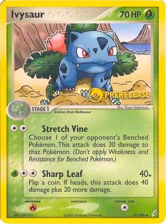 Ivysaur - 35/100 (Prerelease)/100  Nintendo Promos - Promo