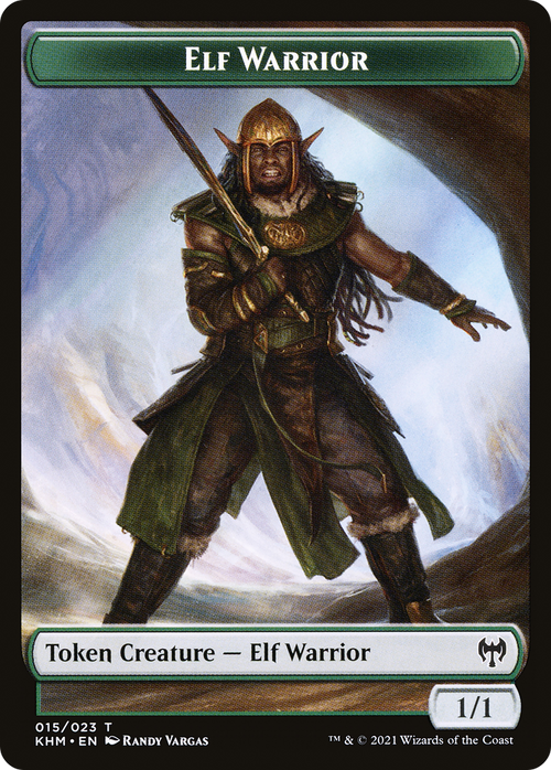 Elf Warrior (TKHM-015) - Kaldheim Tokens Foil