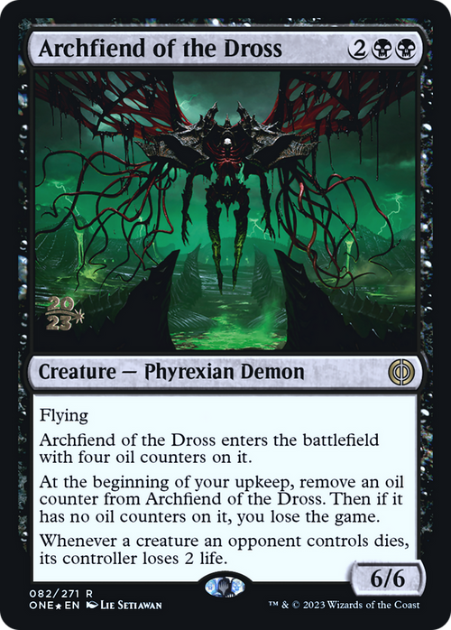 Archfiend of the Dross (PRE-082) - Phyrexia: All Will Be One Promos Foil