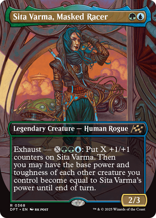 Sita Varma, Masked Racer (Borderless) (DFT-368) - Aetherdrift