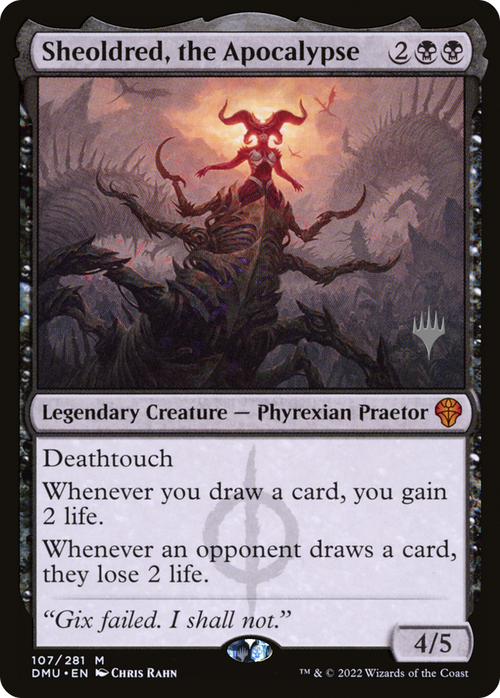 Sheoldred, the Apocalypse (PPDMU-107) - Dominaria United Promos