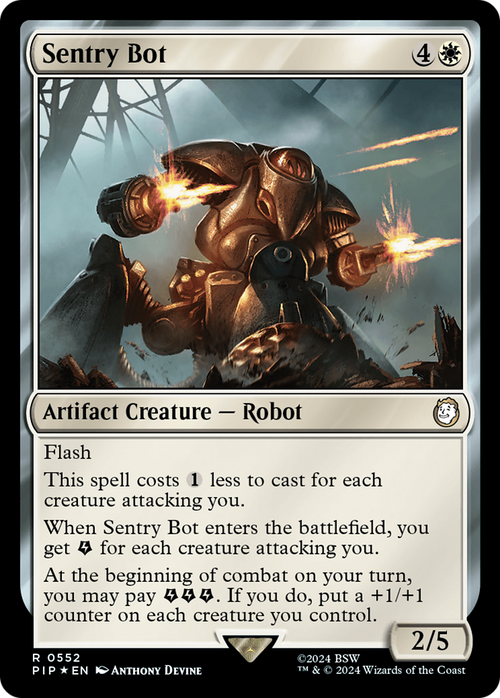 Sentry Bot (Surge Foil) (PIP-552) - Fallout Foil