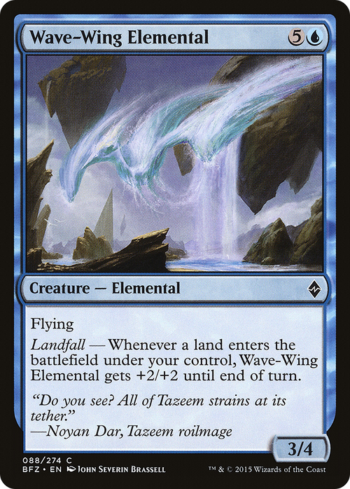 Wave-Wing Elemental (BFZ-088) - Battle for Zendikar Foil