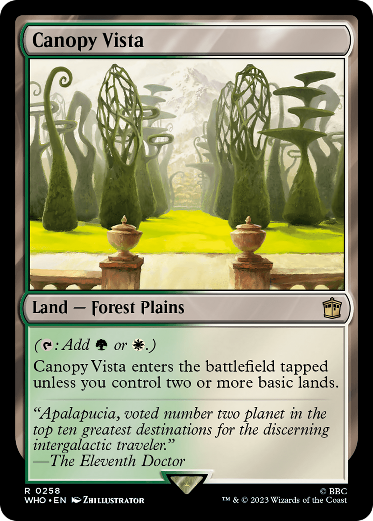 Canopy Vista (WHO-258) - Doctor Who
