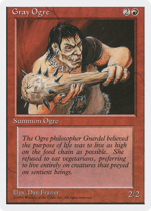 Gray Ogre (4ED-) - Fourth Edition