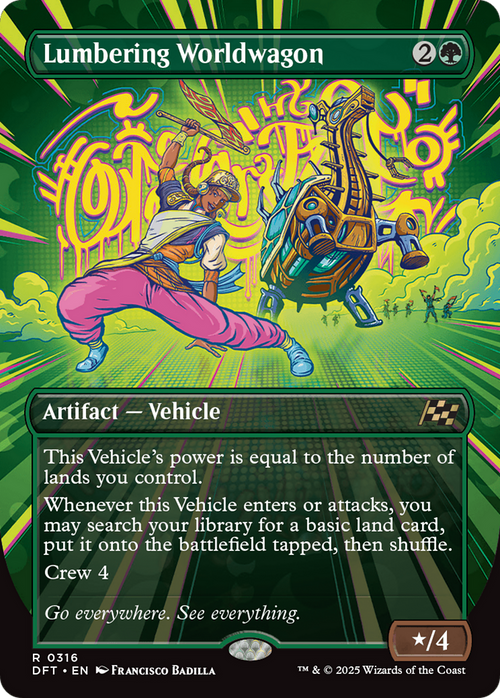 Lumbering Worldwagon (Borderless) (DFT-316) - Aetherdrift