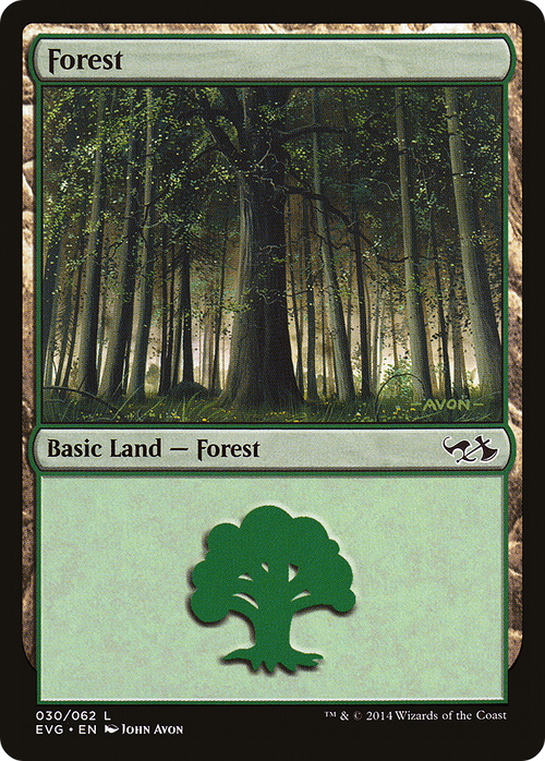 Forest (30) (Elves vs Goblins) (DD3-030) - Duel Decks Anthology: Elves vs. Goblins